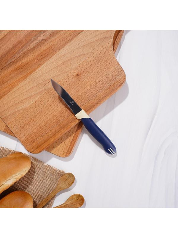 Нож кухонный Доляна «Страйп», зубчатое лезвие 7,5 см