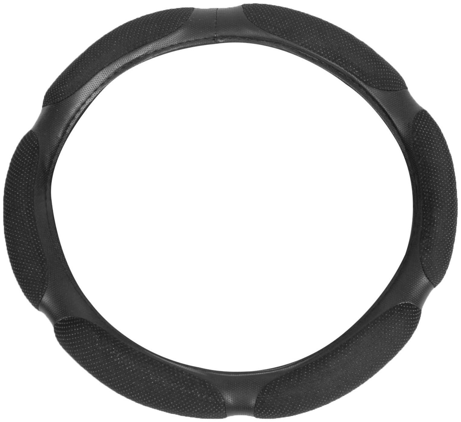 Оплётка TORSO, анатомическая, велюр 6 подушек, размер 38 см, черный