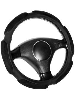 Оплётка TORSO, анатомическая, велюр 6 подушек, размер 38 см, черный