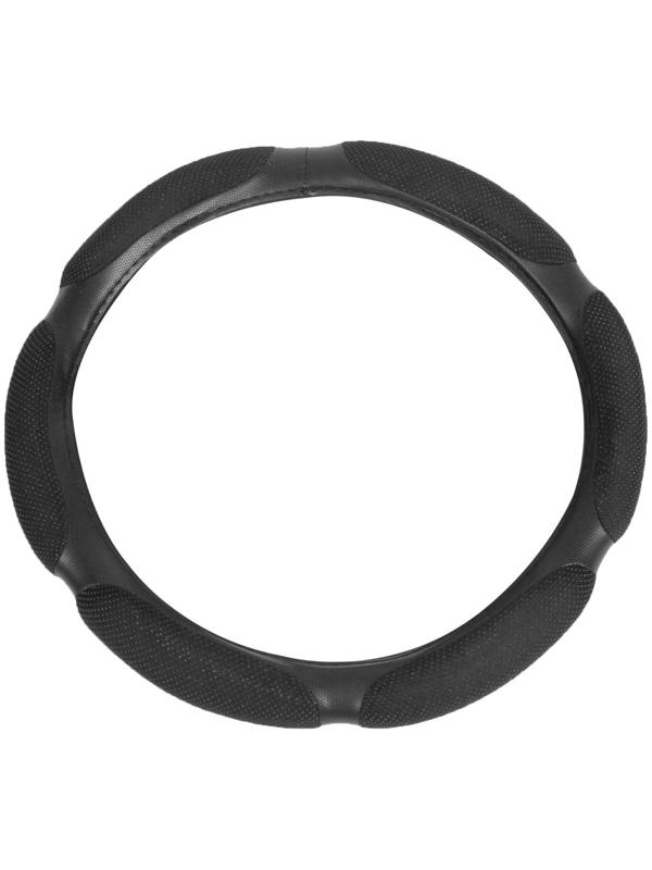 Оплётка TORSO, анатомическая, велюр 6 подушек, размер 38 см, черный