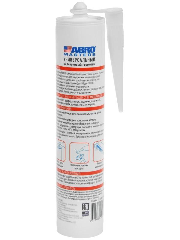 Герметик силиконовый 1100 ABRO MASTERS прозрачный, 280 мл, SS-1100-CL