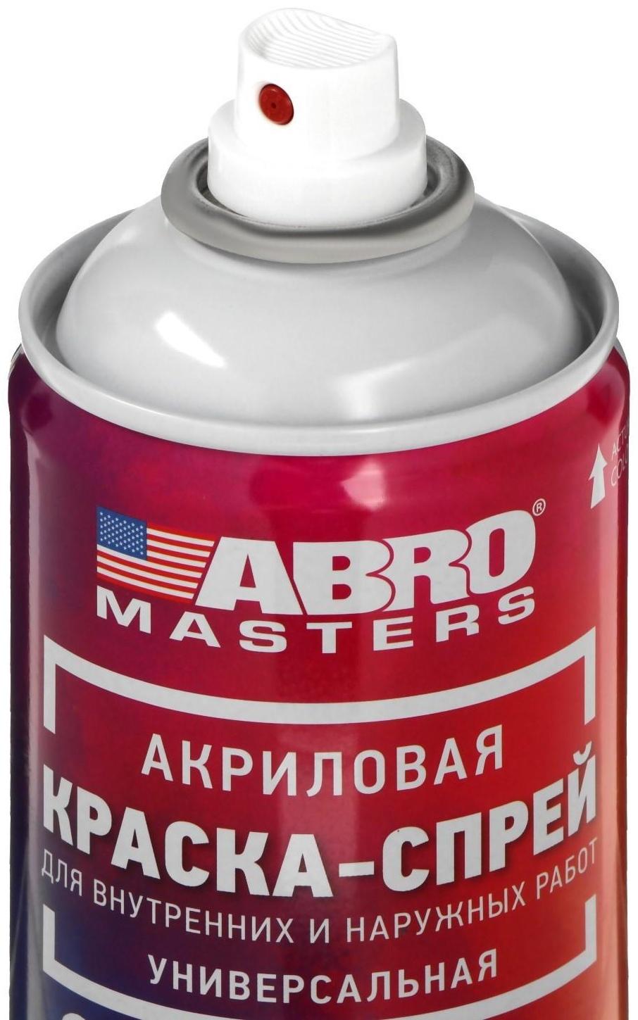 Краска-спрей ABRO MASTERS, 400 мл, белый глянцевый SP-016-AM