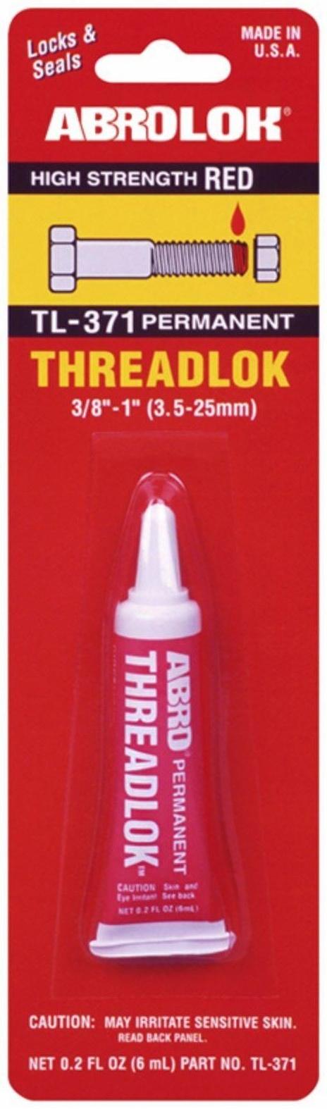 Фиксатор резьбы красный ABRO неудаляемый, 6 мл TL-371