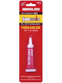 Фиксатор резьбы красный ABRO неудаляемый, 6 мл TL-371