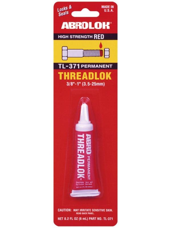Фиксатор резьбы красный ABRO неудаляемый, 6 мл TL-371