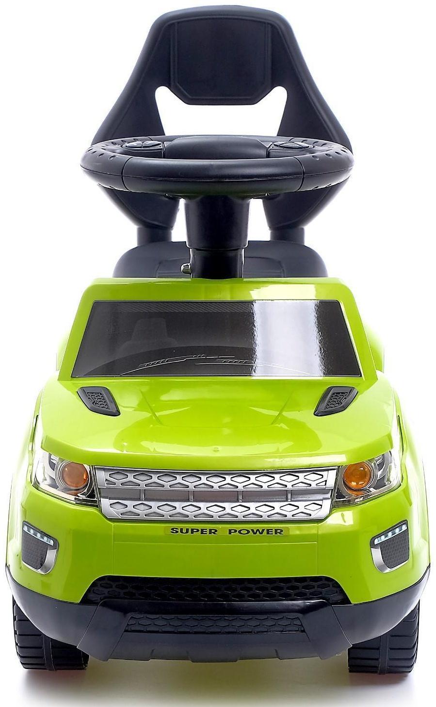 Толокар «Ровер», световые и звуковые эффекты, цвет зеленый