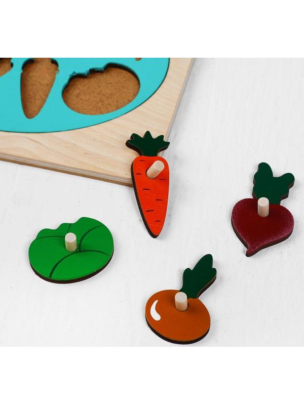 Рамка-вкладыш «Фрукты и овощи», 16 деталей