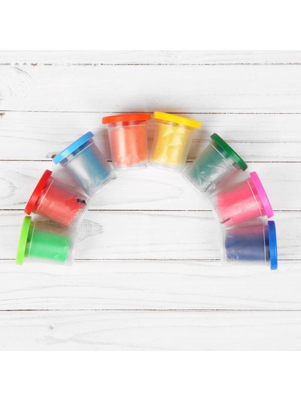 Набор детский для лепки Genio Kids «Тесто-пластилин», 8 цветов по 50 г. со штампиками