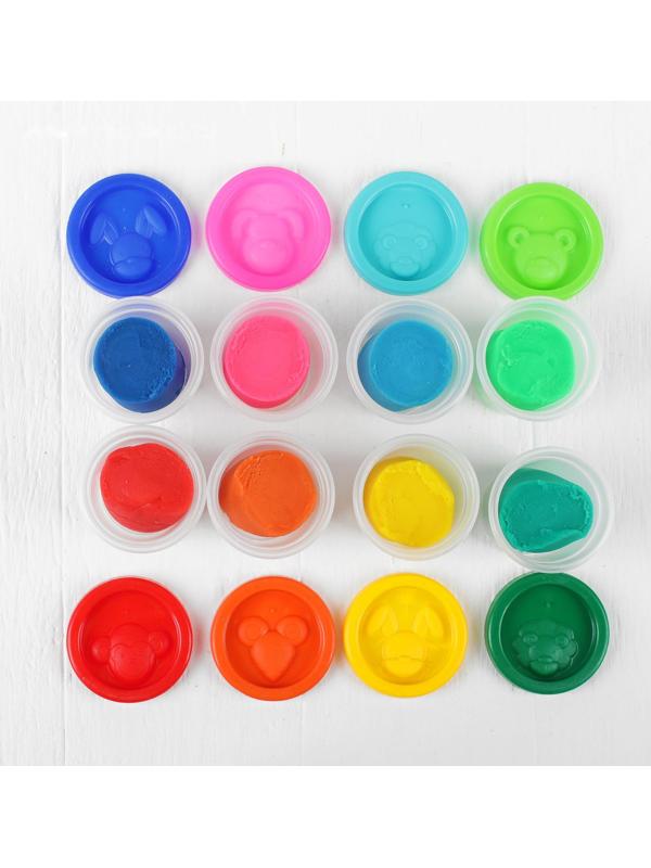 Набор детский для лепки Genio Kids «Тесто-пластилин», 8 цветов по 50 г. со штампиками