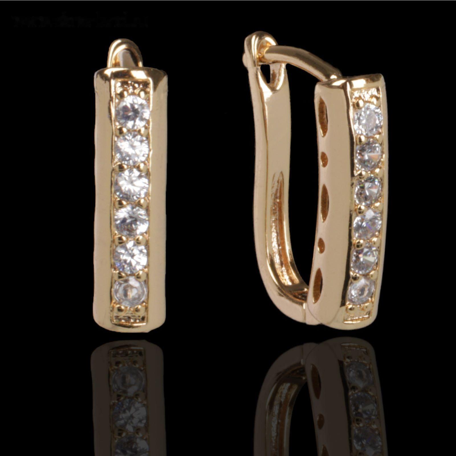 Швензы с английской застежкой с цирконом 