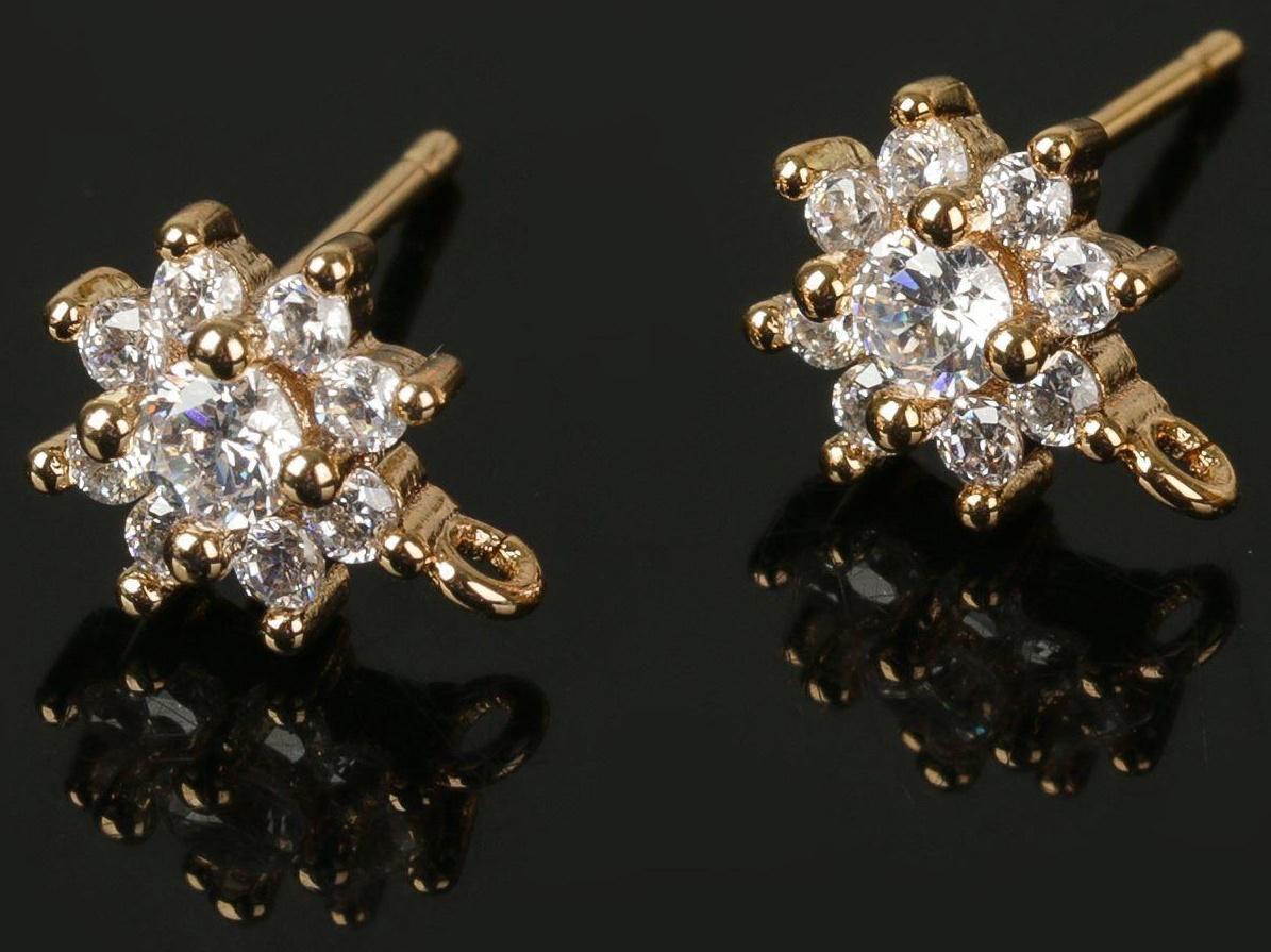 Основа для пусет с цирконом 