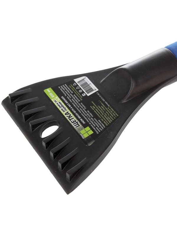 Щётка-сметка со скребком Oktan, 63.5 см, микс