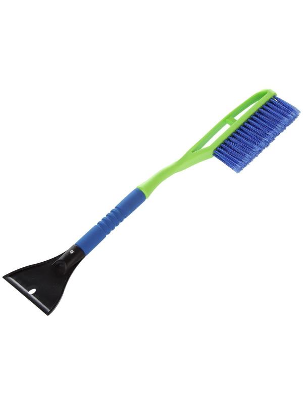 Щётка-сметка со скребком Oktan, 63.5 см, микс