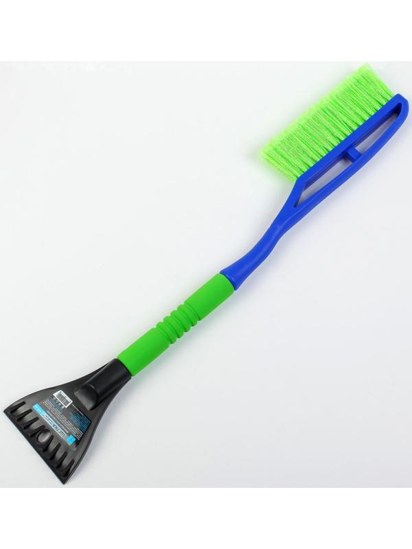 Щётка-сметка со скребком Oktan, 63.5 см, микс