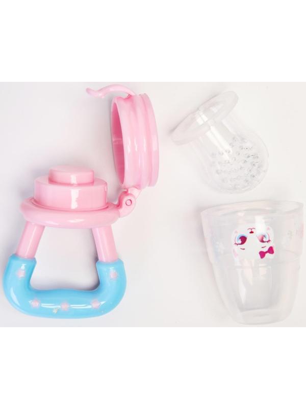 Ниблер «Самая милая», с силиконовой сеточкой, цвет розовый/голубой