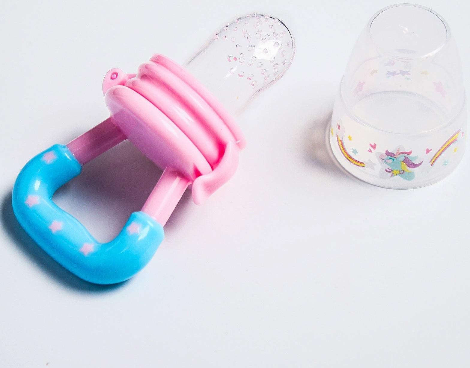 Ниблер «Пони», с силиконовой сеточкой, цвет розовый/голубой