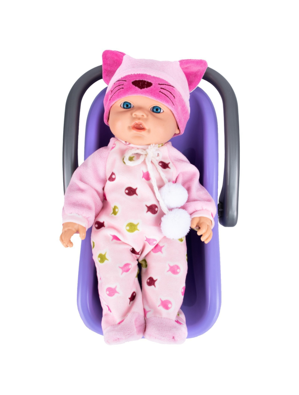 Переноска для кукол У806 30 см. / цвет Микс 1 шт.