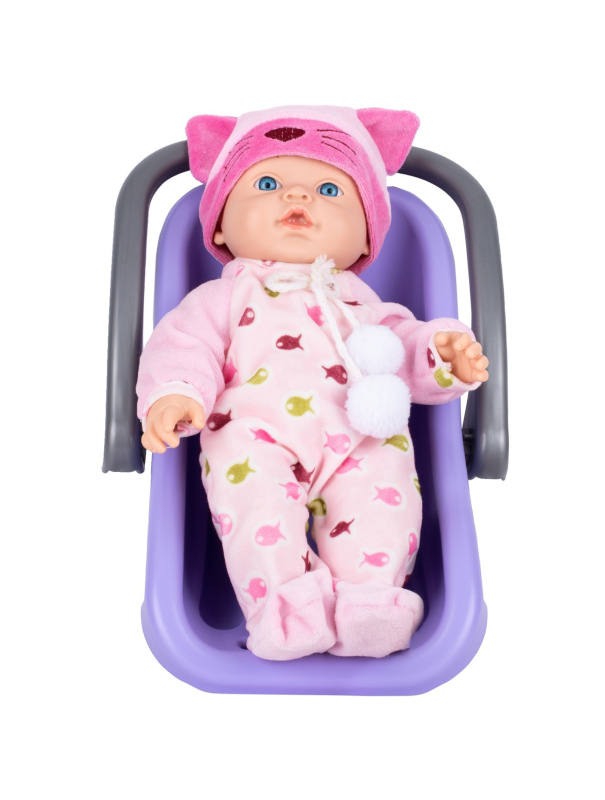 Переноска для кукол У806 30 см. / цвет Микс 1 шт.