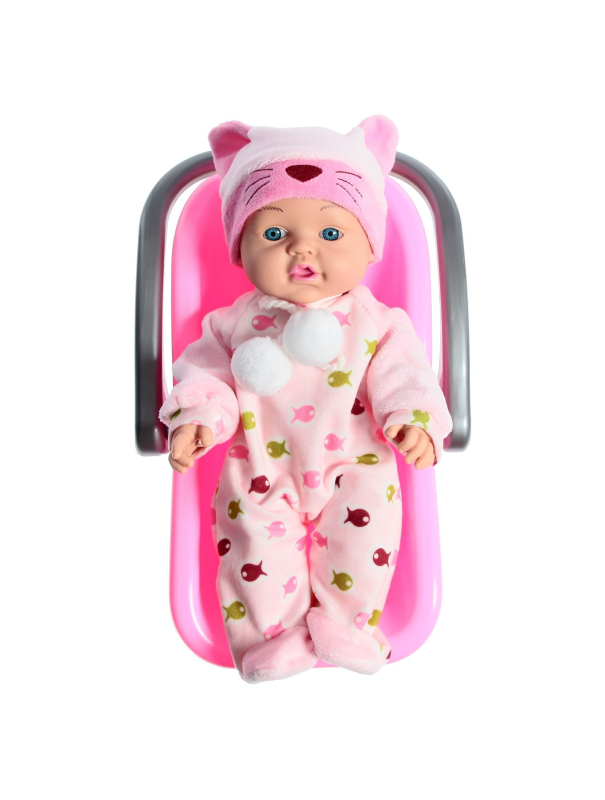 Переноска для кукол У806 30 см. / цвет Микс 1 шт.