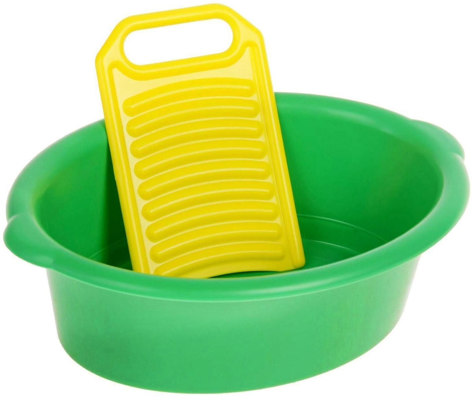 Игровой набор «Золушка», тазик, стиральная доска, МИКС