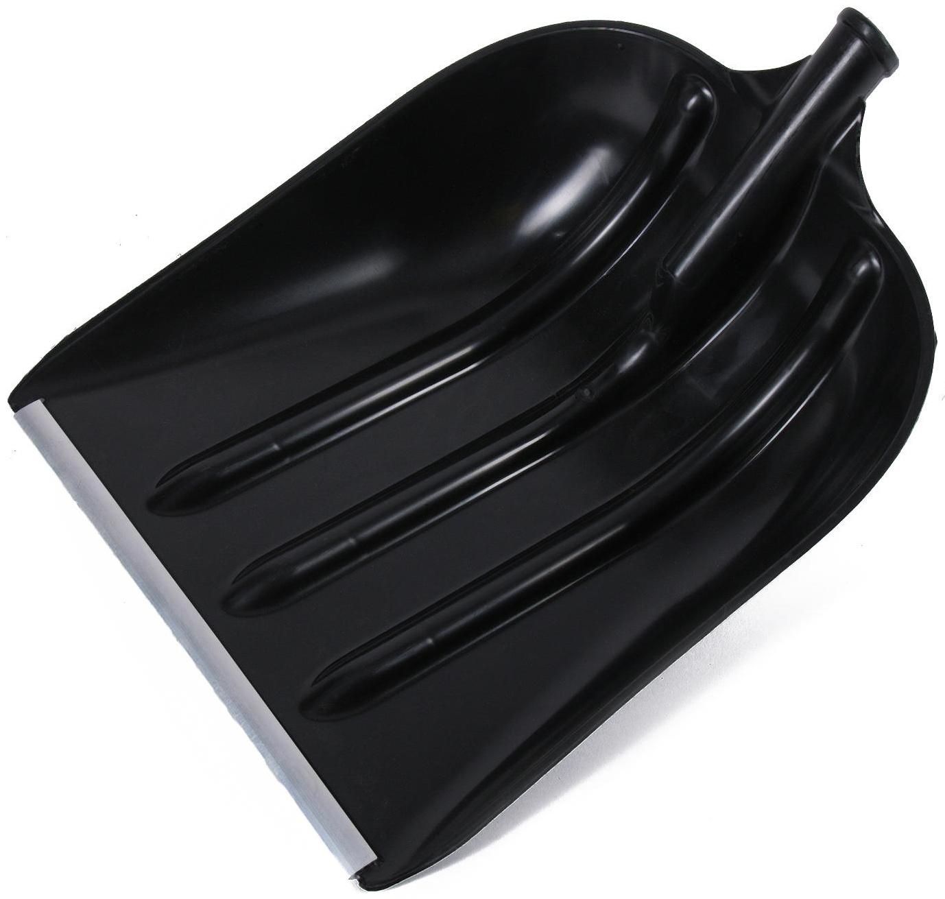 Ковш лопаты пластиковый, 400 × 525 мм, с алюминиевой планкой, тулейка 32 мм, «Эверест»