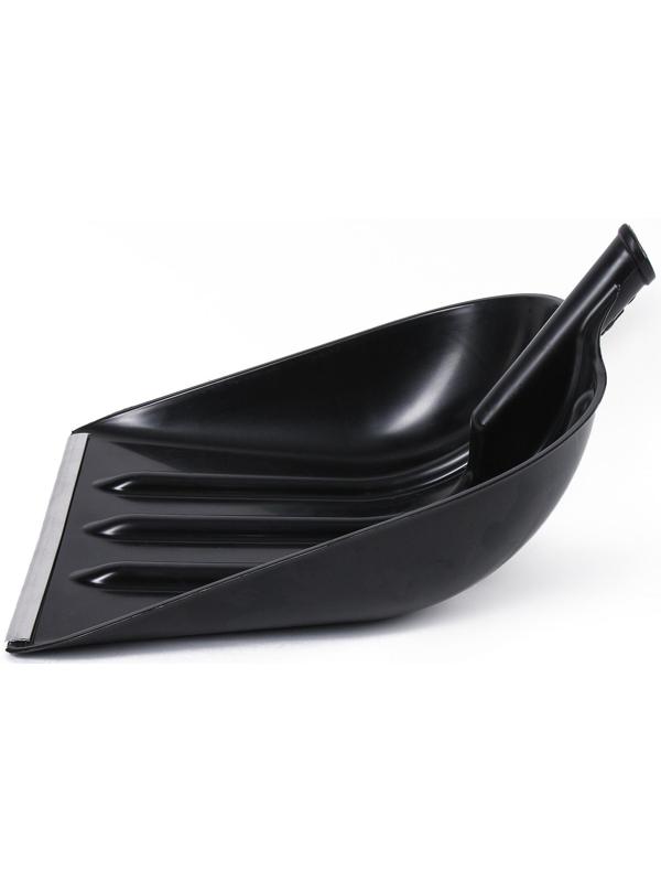 Ковш лопаты пластиковый, 400 × 525 мм, с алюминиевой планкой, тулейка 32 мм, «Эверест»