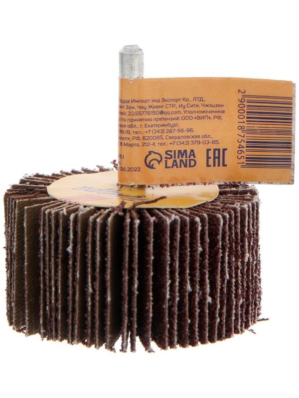 Круг лепестковый радиальный ТУНДРА, 60 х 30 х 6 мм, Р40