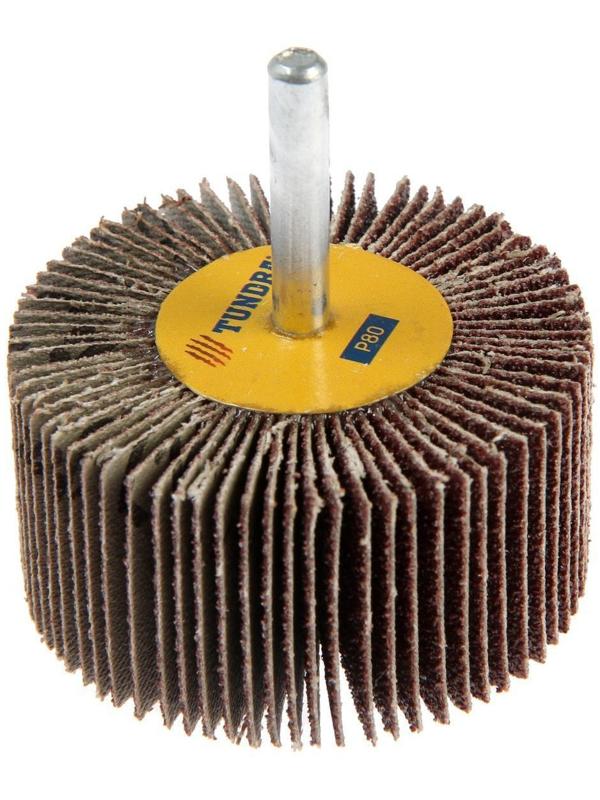 Круг лепестковый радиальный ТУНДРА, 60 х 30 х 6 мм, Р80