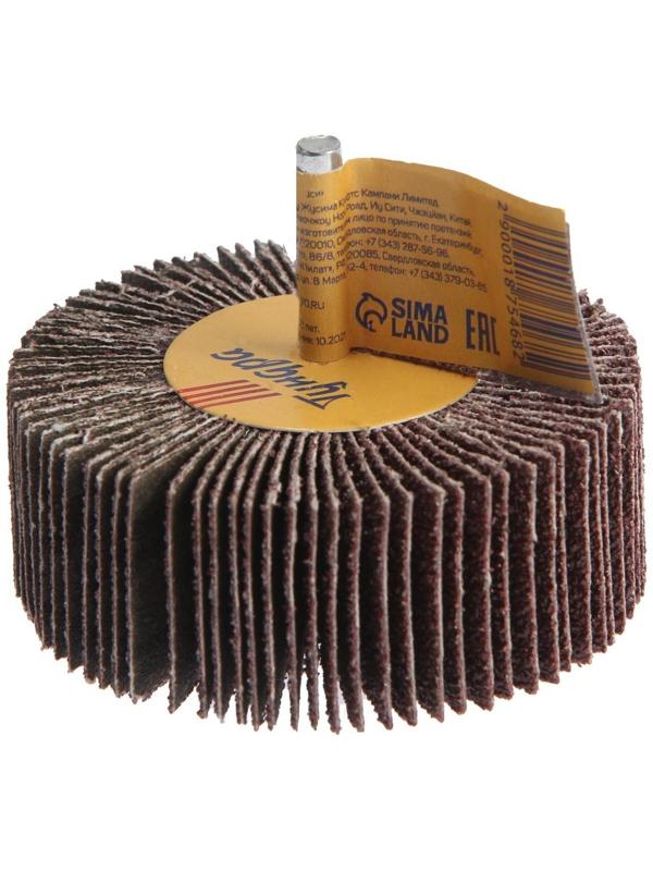 Круг лепестковый радиальный ТУНДРА, 80 х 30 х 6 мм, Р40