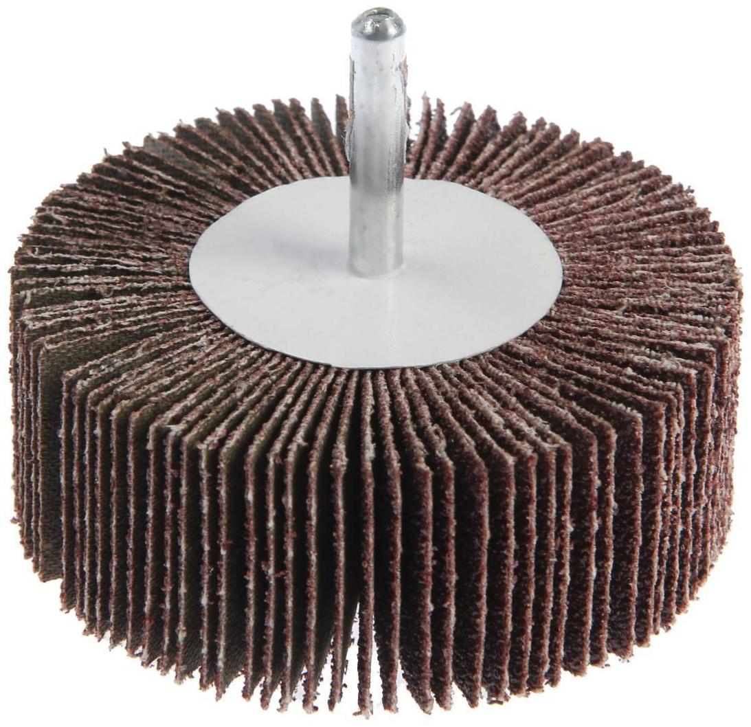 Круг лепестковый радиальный ТУНДРА, 80 х 30 х 6 мм, Р60