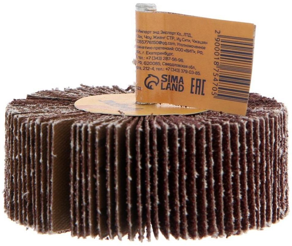 Круг лепестковый радиальный ТУНДРА, 80 х 30 х 6 мм, Р80