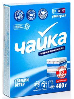 Порошок для стирки Чайка «Свежий ветер», ручная стирка, 400 г