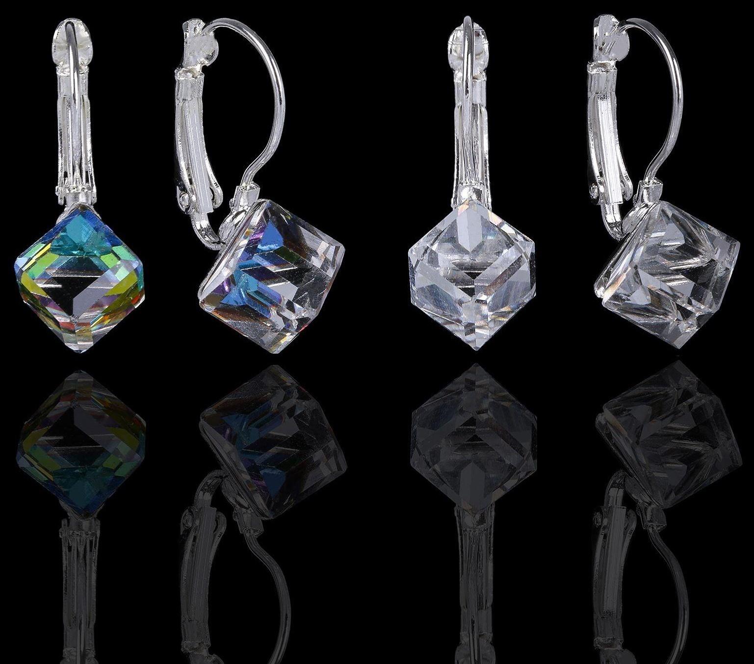 Серьги со стразами 