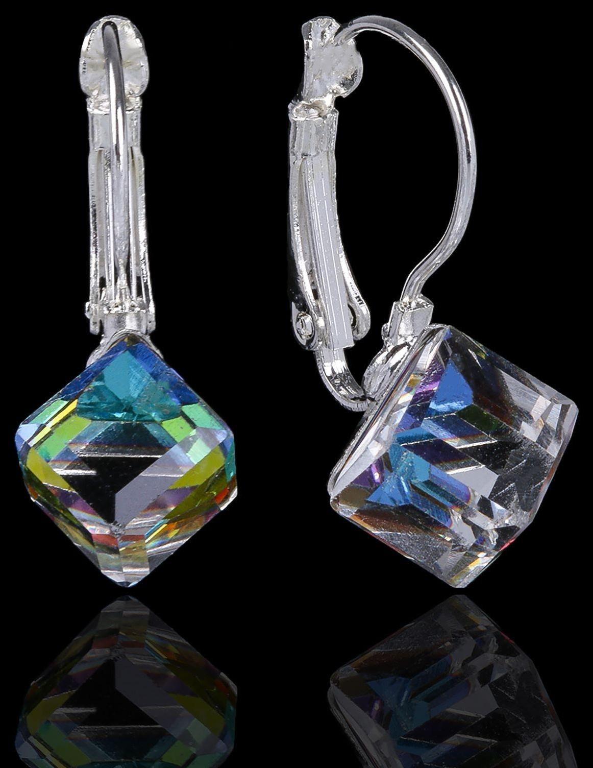 Серьги со стразами 