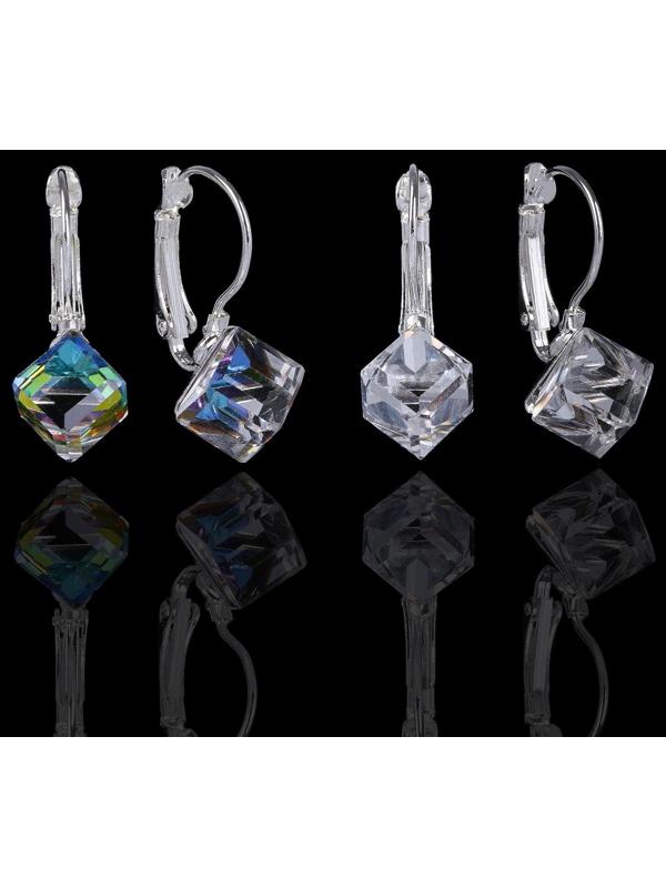 Серьги со стразами 