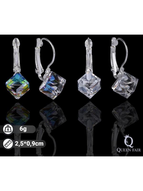 Серьги со стразами 