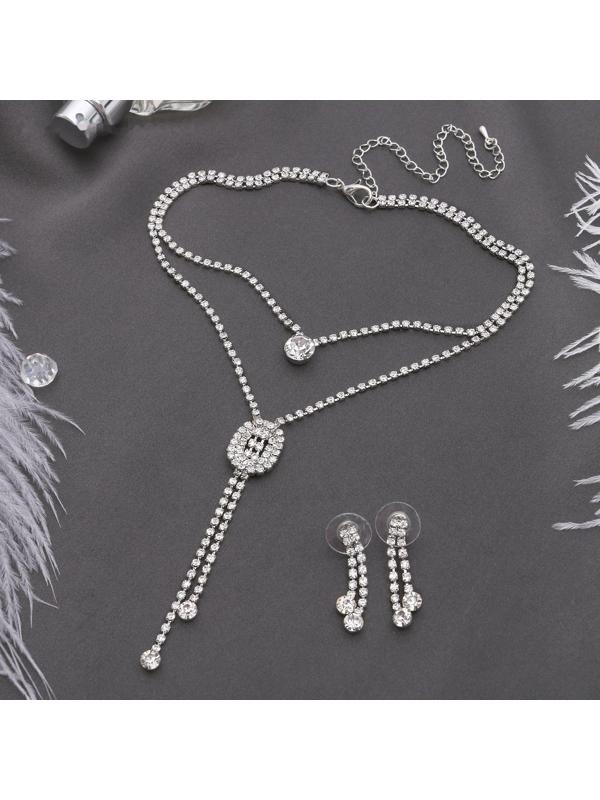 Гарнитур 2 предмета: серьги, кулон 