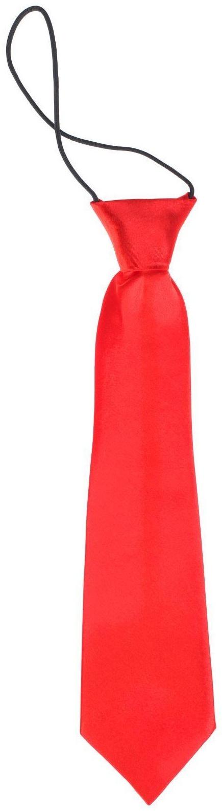 Галстук детский, цвет красный