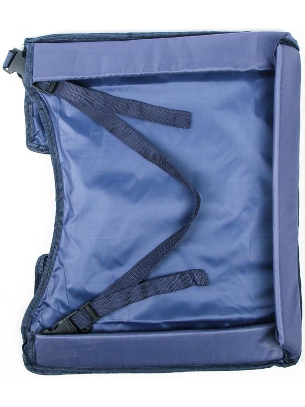 Столик-органайзер для детского автокресла 38х31 см, синий