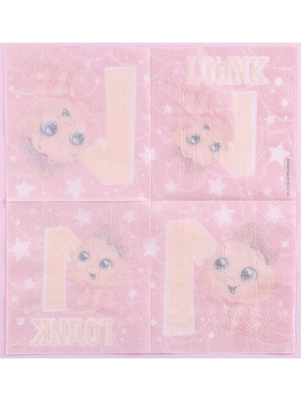 Cалфетки «1 годик», малышка, 25х25см, набор 20 шт.