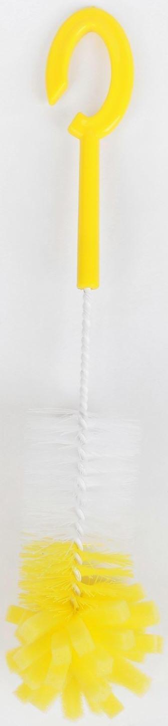 Ёршик для бутылочек с губкой, цвета МИКС