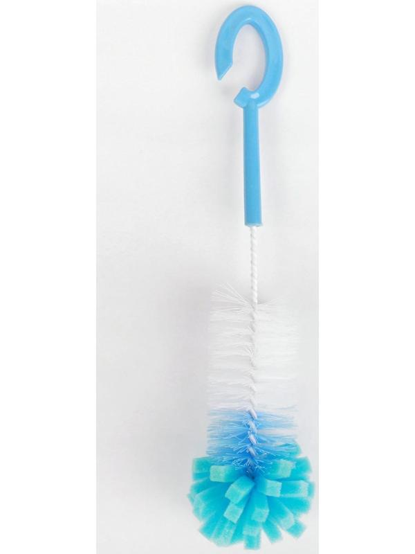 Ёршик для бутылочек с губкой, цвета МИКС