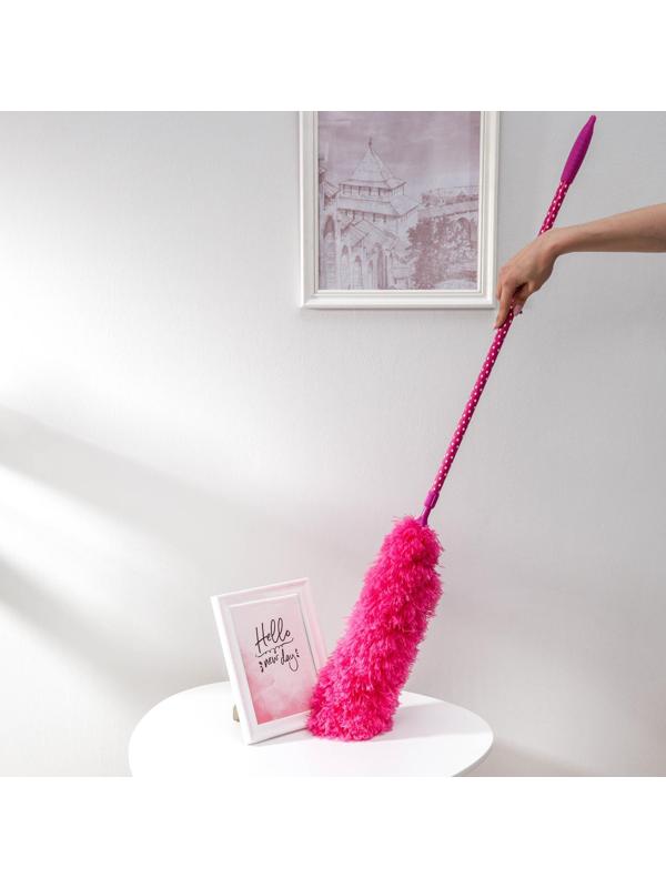 Щётка для удаления пыли телескопическая, 100-152 см, цвет МИКС