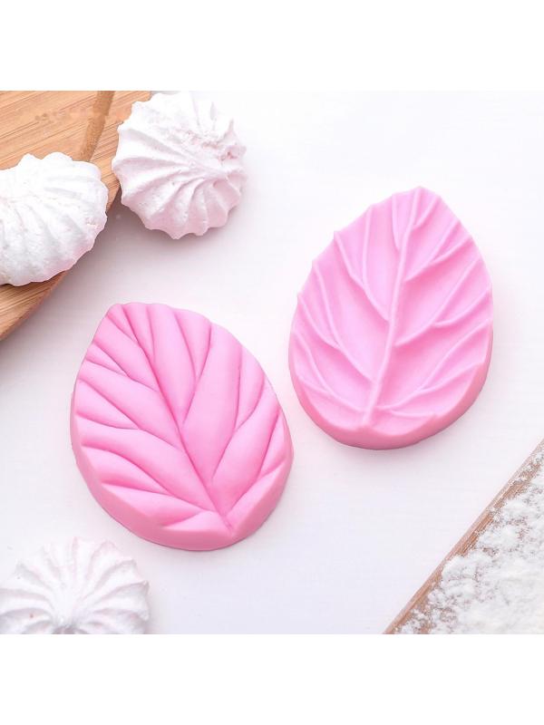 Молд «Лист вишни», 2 части, 7,5×5,5 см, цвет МИКС