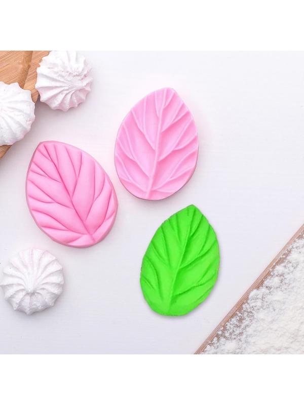 Молд «Лист вишни», 2 части, 7,5×5,5 см, цвет МИКС