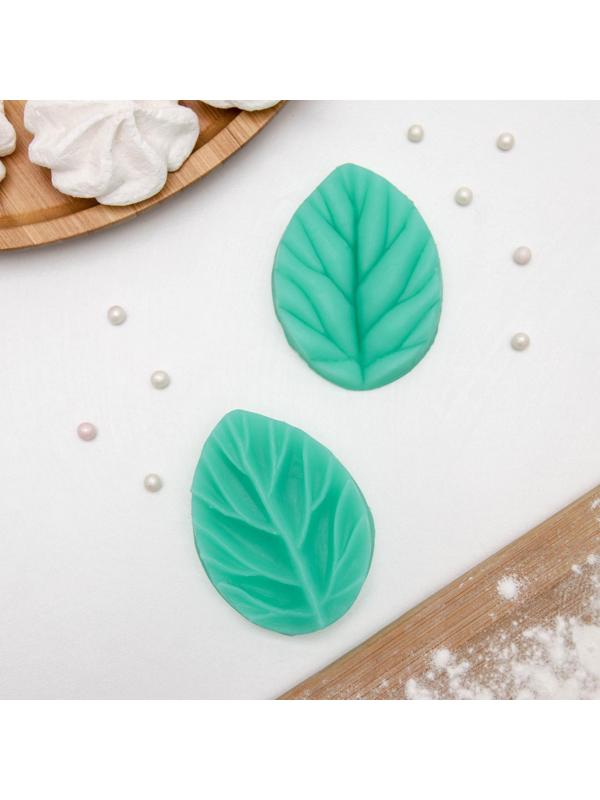 Молд «Лист вишни», 2 части, 7,5×5,5 см, цвет МИКС