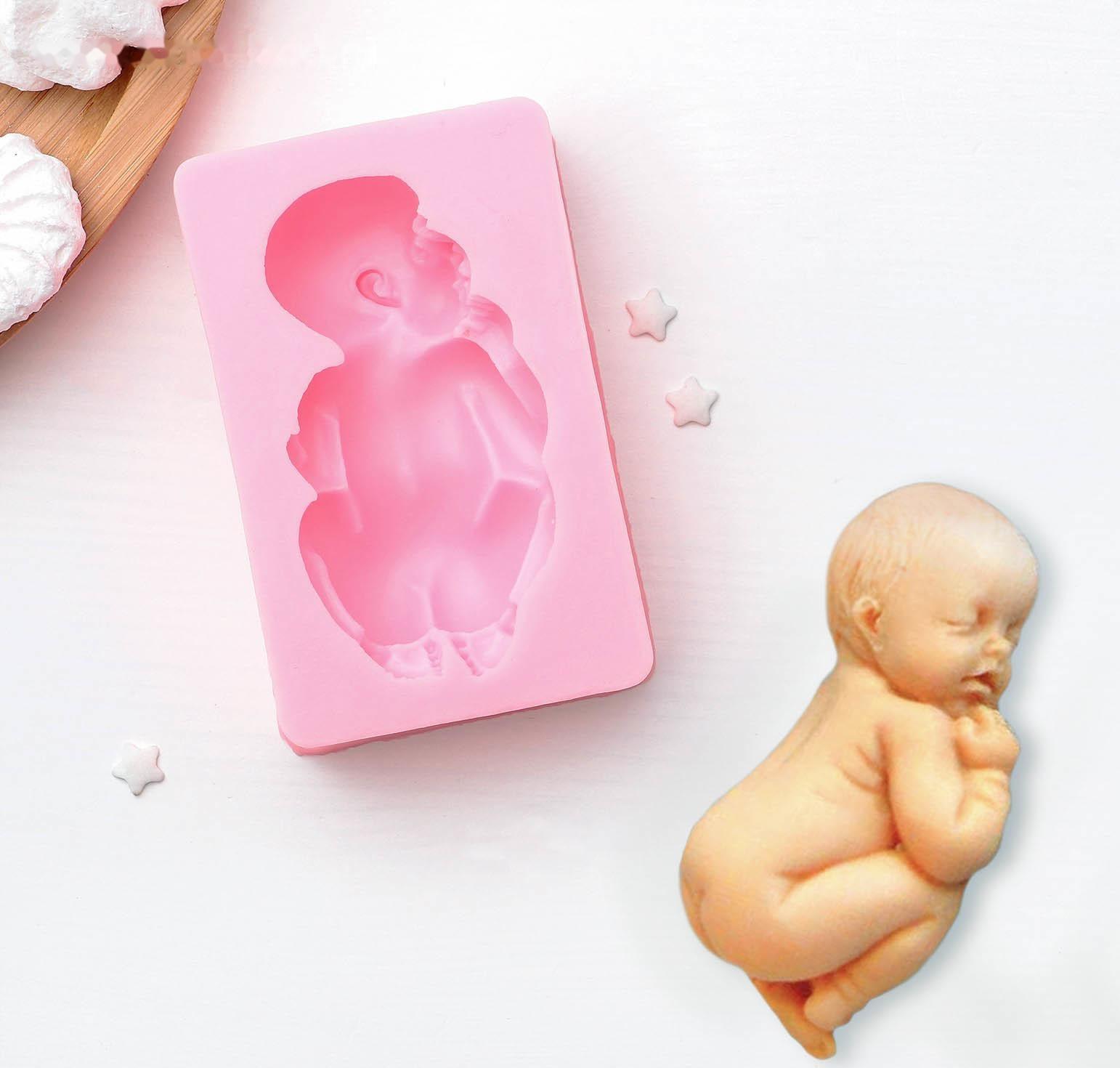 Молд силиконовый «Пупсик», 10×6,5 см, цвет МИКС