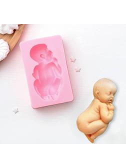 Молд силиконовый «Пупсик», 10×6,5 см, цвет МИКС
