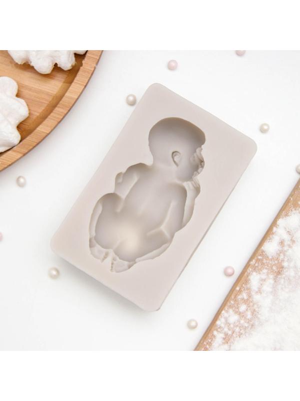 Молд силиконовый «Пупсик», 10×6,5 см, цвет МИКС