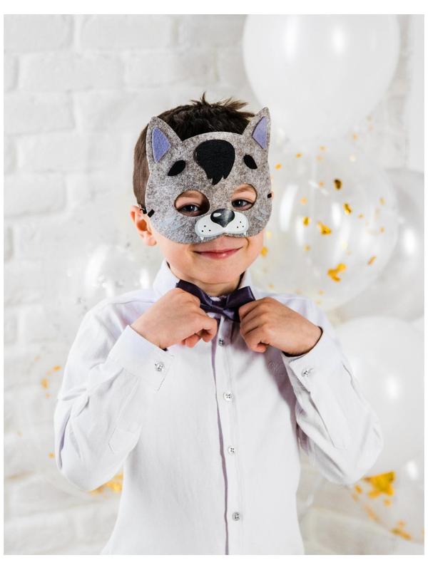 Карнавальный набор «Волк», маска, хвостик, бабочка